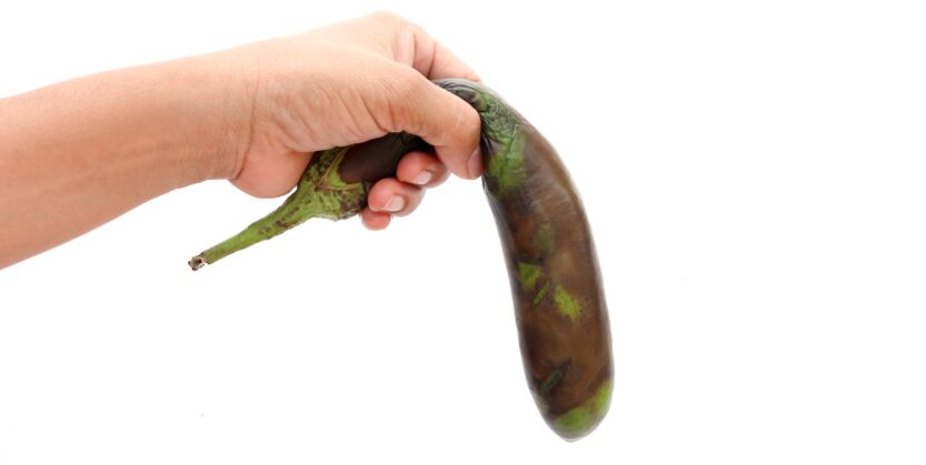 A bumpy vegetable is a symbol of harmful food