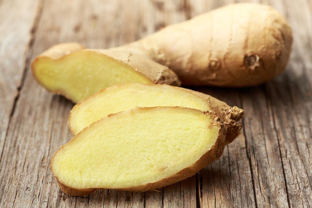The root of ginger