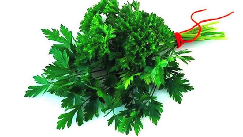Parsley in men to enhance energy